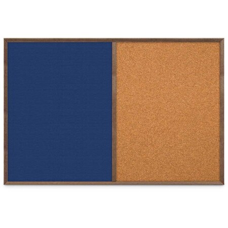 United Visual Products Slim Style Indoor Enclosed Corkboard, 24 UV502SCH-WHITE-KEYLIME